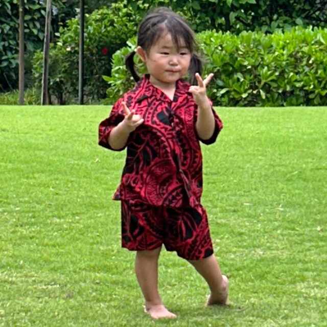 キッズ アロハシャツ パンツ 上下セット ハワイアン キッズウェア