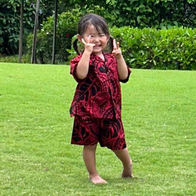 キッズ アロハシャツ パンツ 上下セット ハワイアン キッズウェア