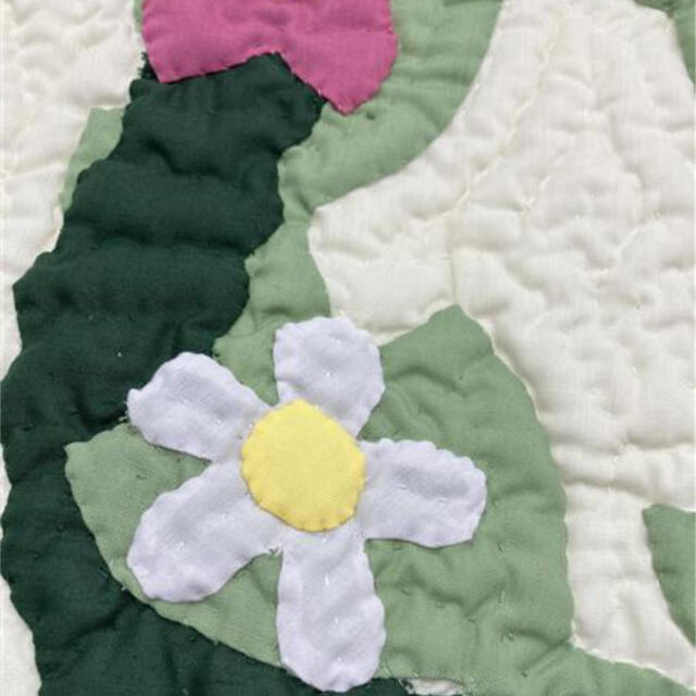 ハワイアンキルト 枕カバー グリーン ホヌ ハイビスカス 60cm×42cm