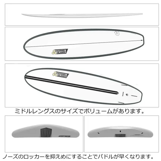 サーフボード ファンボード アルメリック トルク サーフボード チャンチョ 7'6 TORQ SurfBoard CHANCHO by channel islands AL MERRICK