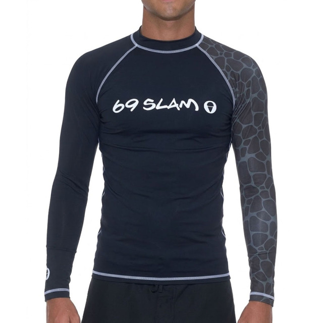 69slam メンズ ラッシュガード GIRAFFE DIEGO L/S RASH VEST MRLGRF-BK