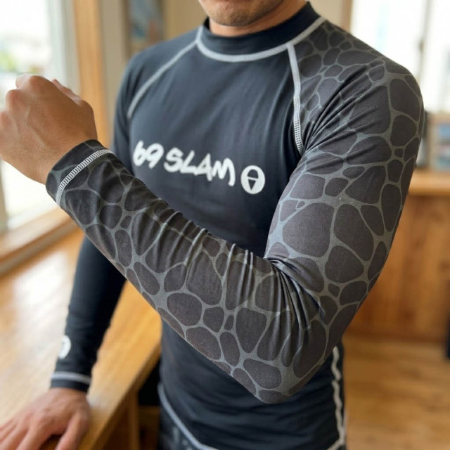 69slam メンズ ラッシュガード GIRAFFE DIEGO L/S RASH VEST MRLGRF-BK