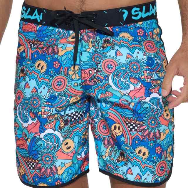 69slam サーフパンツ ボードショーツ メンズ ミディアム丈 TROPICAL