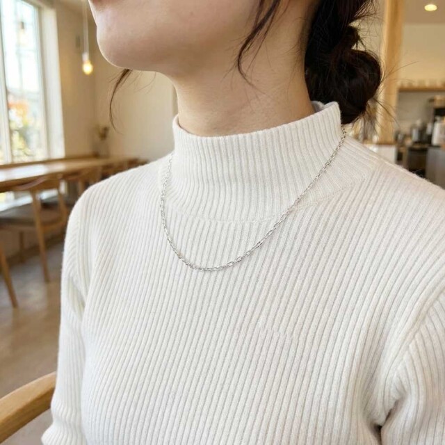 ハワイアンジュエリー アンカーチェーン ロジウム加工