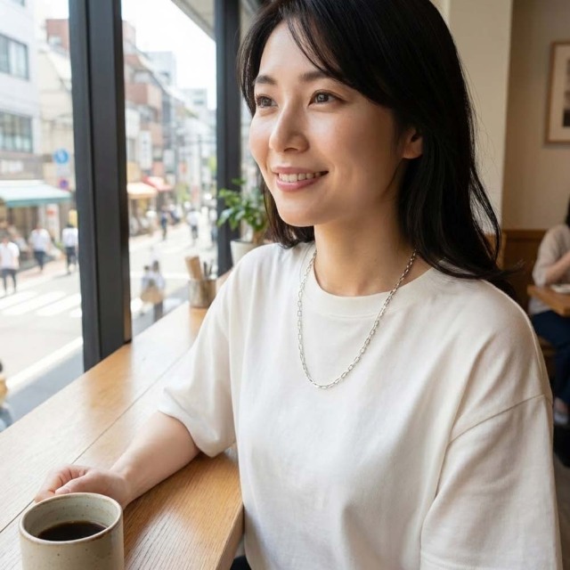 ハワイアンジュエリー アンカーチェーン ロジウム加工