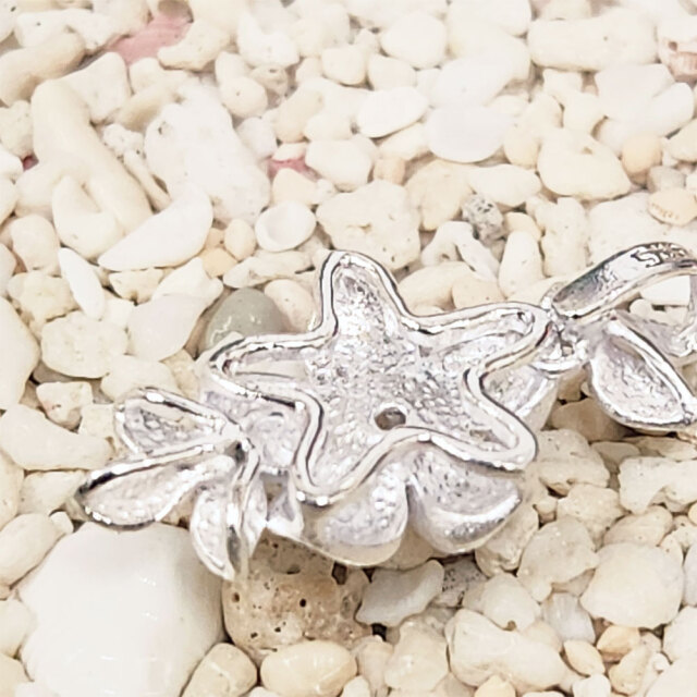 ハワイアンジュエリー プルメリアペンダント ネックレス シルバー チェーン付き