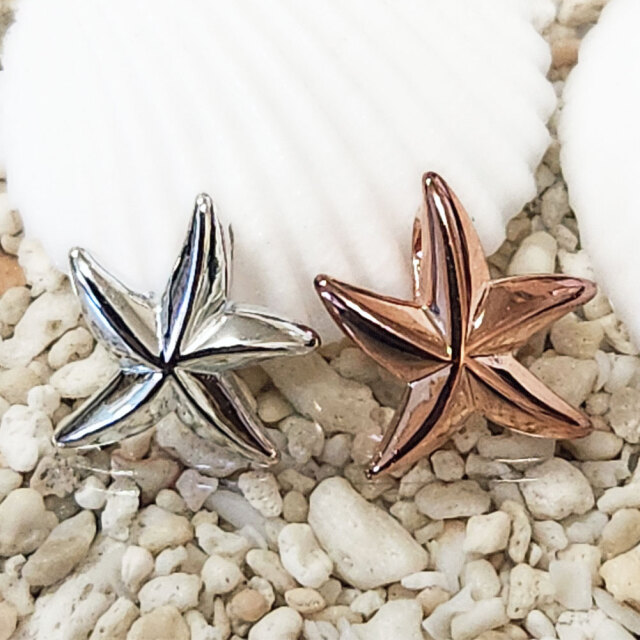 ハワイアンジュエリースターフィッシュシルバーチェーン925付き