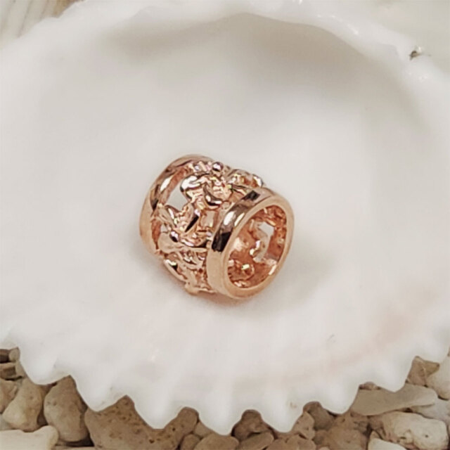 ハワイアンジュエリー プルメリアバレルペンダントネックレス チューブ型 樽型 ネックレス チェーン付き