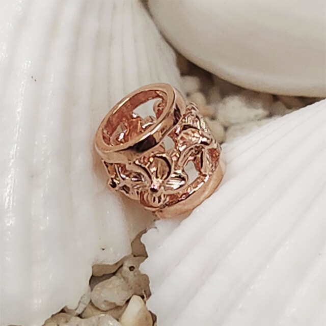 ハワイアンジュエリー プルメリアバレルペンダントネックレス チューブ型 樽型 ネックレス チェーン付き