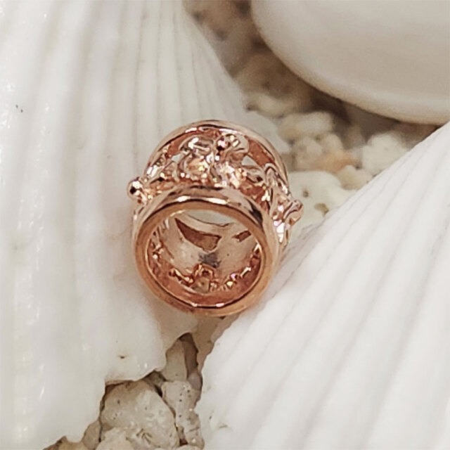 ハワイアンジュエリー プルメリアバレルペンダントネックレス チューブ型 樽型 ネックレス チェーン付き