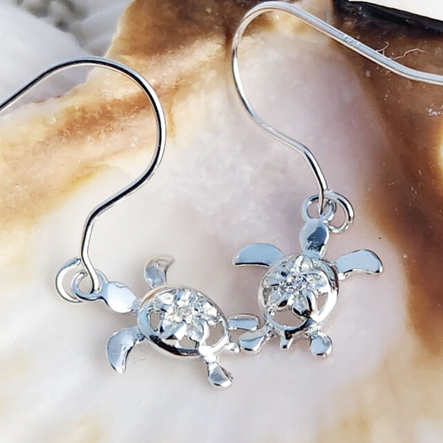 ハワイアンジュエリー ホヌピアス フックタイプ E321