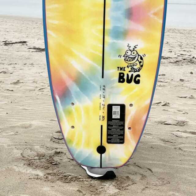 サーフボード(お子様用) ソフトサーフボード OCEAN&EARTH THE BUG SOFTBOARD 4'8 フィン付属