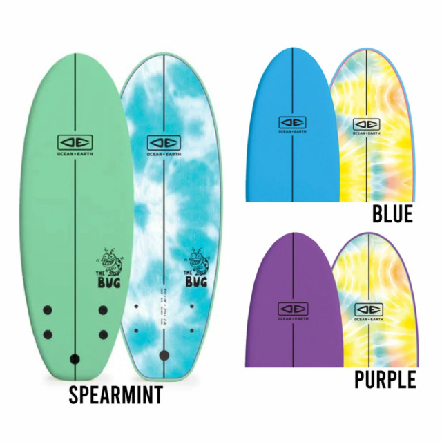 ソフトサーフボード OCEAN&EARTH THE BUG SOFTBOARD 4'8 フィン付属