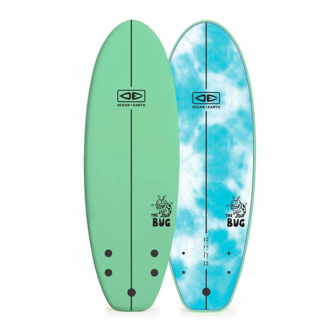 ソフトサーフボード OCEAN&EARTH THE BUG SOFTBOARD 4'8 フィン付属