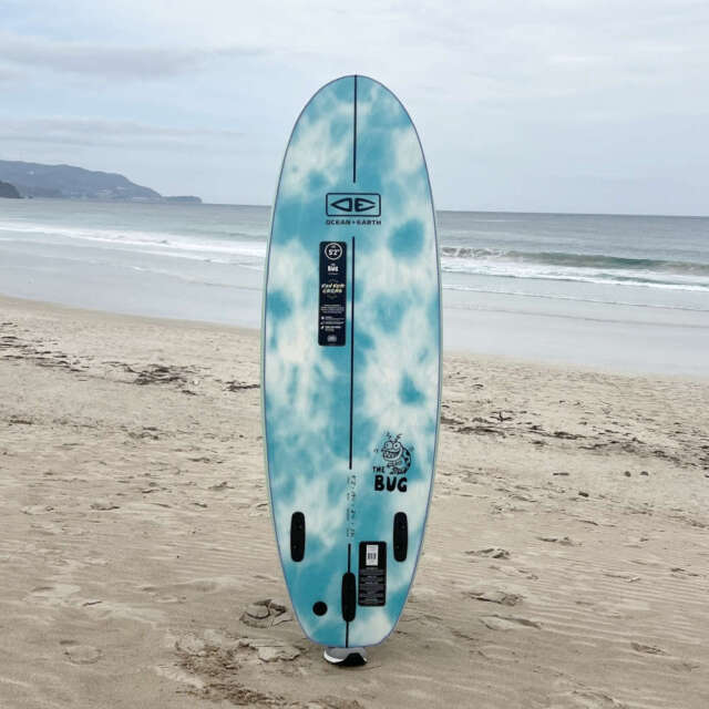 ソフトボード OCEAN&EARTH THE BUG/良い状態! ソフトサーフボード OCEAN&EARTH THE BUG SOFTBOARD 4'8 フィン付属