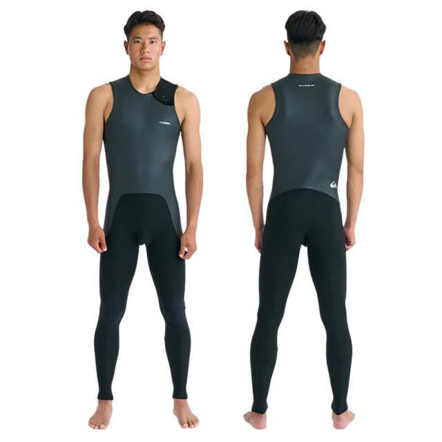 QUIKSILVER AQUA α ロングジョンウェットスーツ XL クイックシルバー ウェットスーツ メンズ 2mm ロングジョン サーフィン