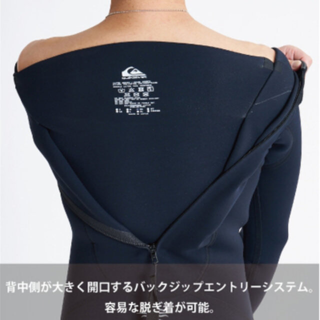 サーフィン　メンズウエットスーツ　ジャーフル　バックジップ　M 5/3mm クイックシルバー ウェットスーツ メンズ 3ミリ / 2ミリ バックジップ