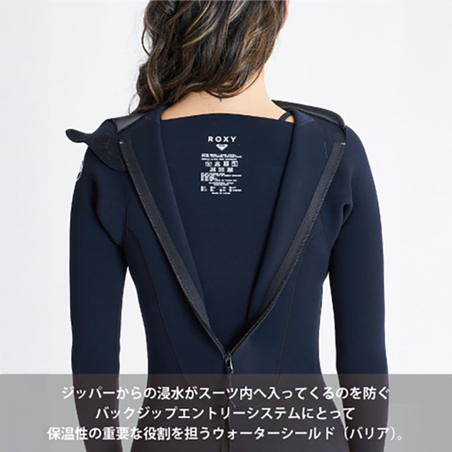 ロキシー ウェットスーツ レディース 3ミリ / 2ミリ バックジップ