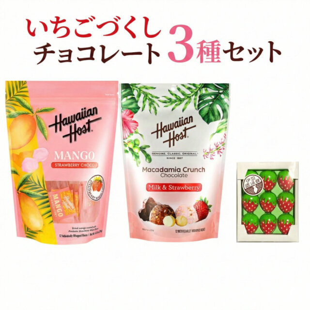 いちごづくし チョコレート 3種 セット バレンタイン ホワイトデー