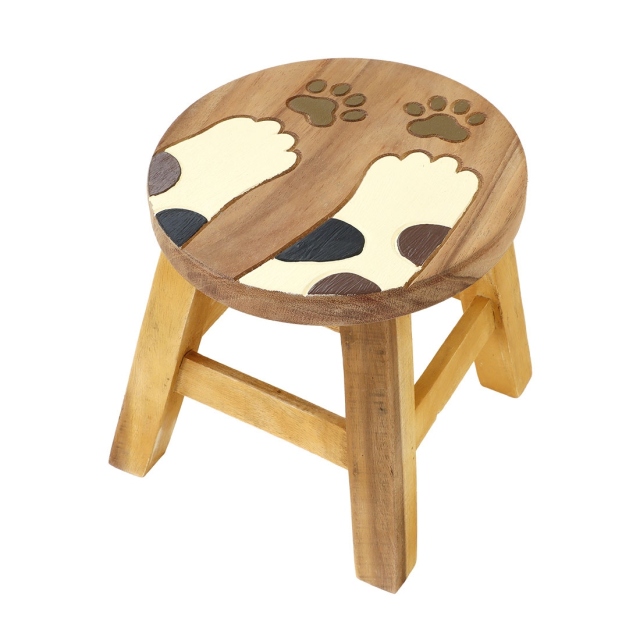 ラウンドスツール キャットハンズ wood stool ウッドスツール