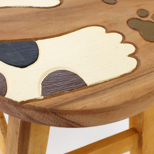 ラウンドスツール キャットハンズ wood stool ウッドスツール