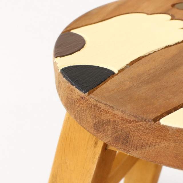 ラウンドスツール キャットハンズ wood stool ウッドスツール