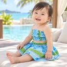 お子様 アロハ　パラカ柄 ツーピース 0-1歳