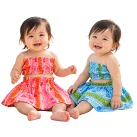 お子様 アロハ　パラカ柄 ツーピース 0-1歳
