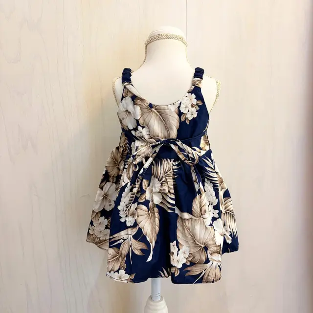 子供服ワンピースアンスリウムハワイアンキッズワンピース