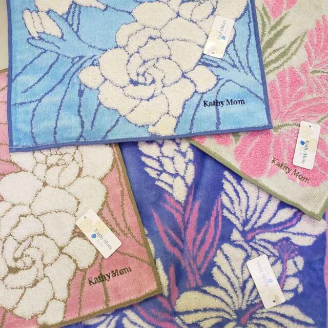 ハンドタオル 1枚 個別包装 水色 グレー ハローキティー キャシーマム