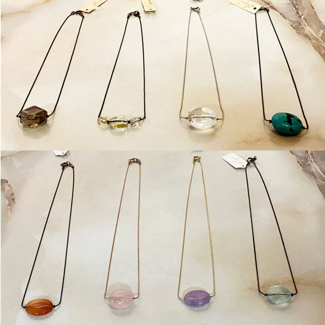 ハンドメイドアクセサリー アクア AQUQ ネックレス