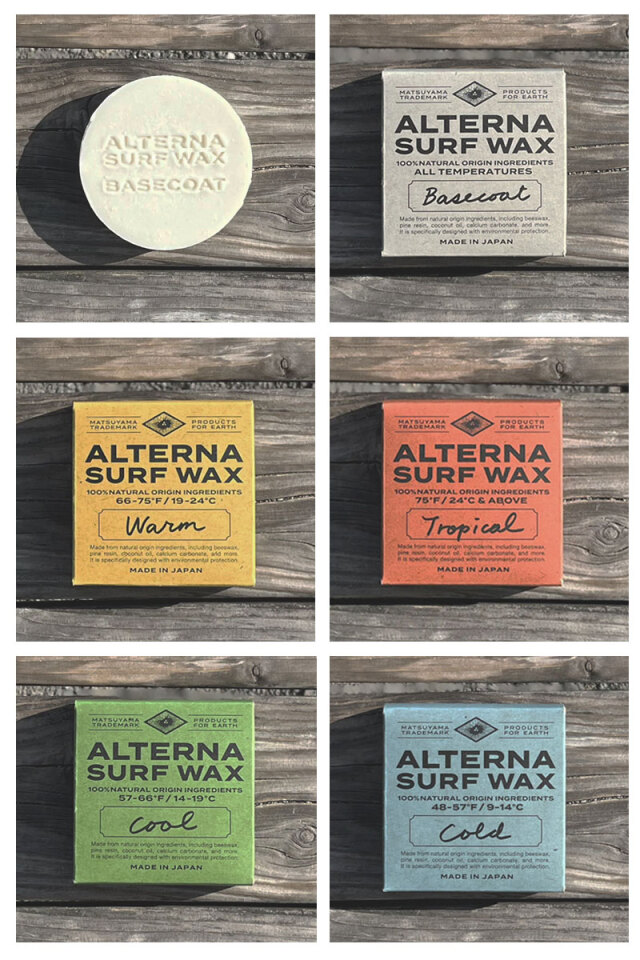 サーフワックス ALTERNA SURF WAX 100％NATURAL ORIGIN INGREDIENTS オルタナ サーフボードワックス 100％ 天然由来原料