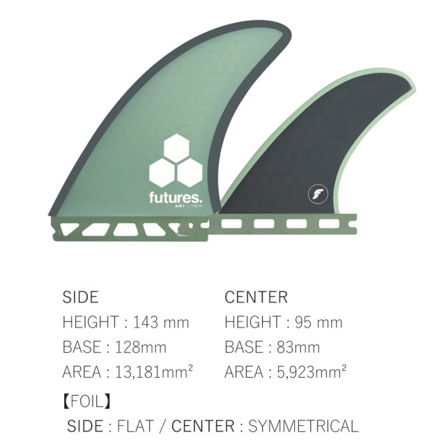 FUTURES FINS アルメリック ツインフィン+スタビライザー 2+1 FUTURES FINS アルメリック ツインフィン+スタビライザー 2+1