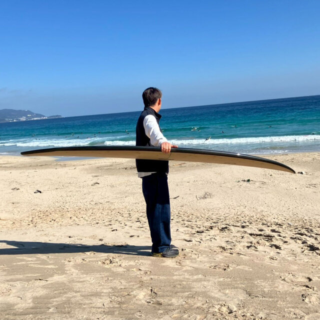 ファンボード ゴッデス サーフボード ツーピース バンブー ミッドレングス 8'3"