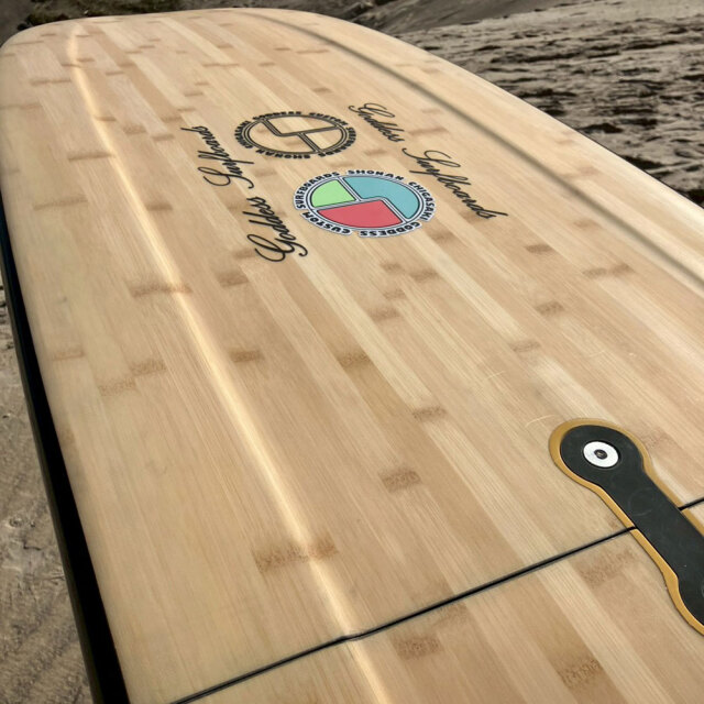 ファンボード ゴッデス サーフボード ツーピース バンブー シャドームーン 7'6"