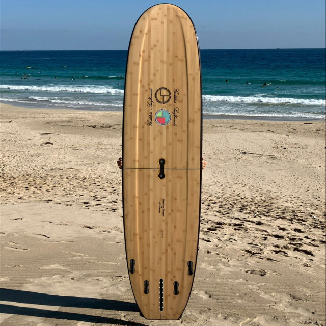 ファンボード ゴッデス サーフボード ツーピース バンブー シャドームーン 7'6"
