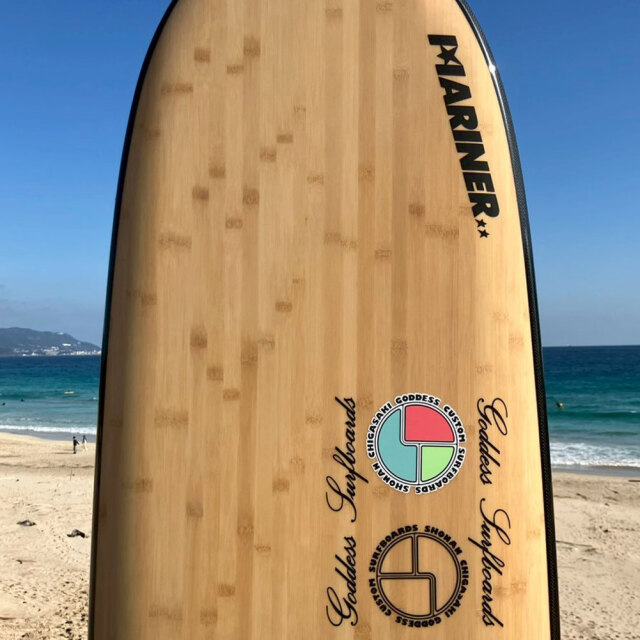 ファンボード ゴッデス サーフボード ツーピース バンブー シャドームーン 7'6"