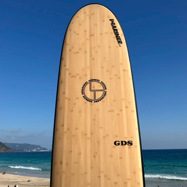 ロングボード 2分割 ゴッデス サーフボード ツーピース バンブー