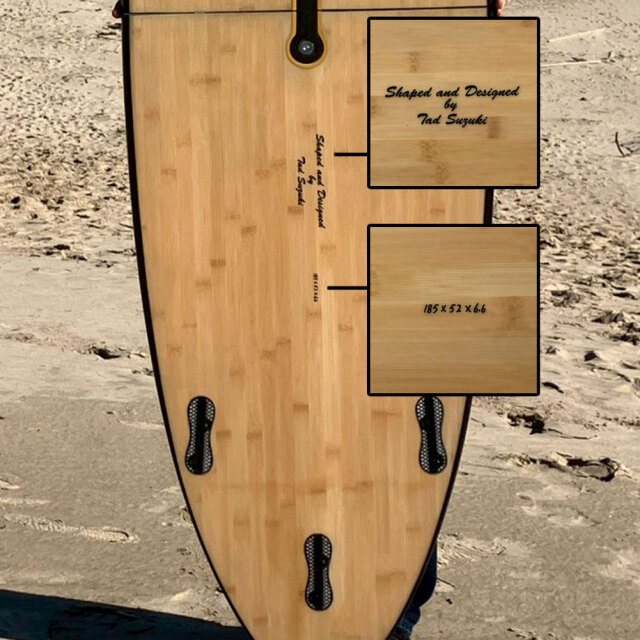 ショートボード ゴッデス サーフボード ツーピース バンブー ショート 6'1"