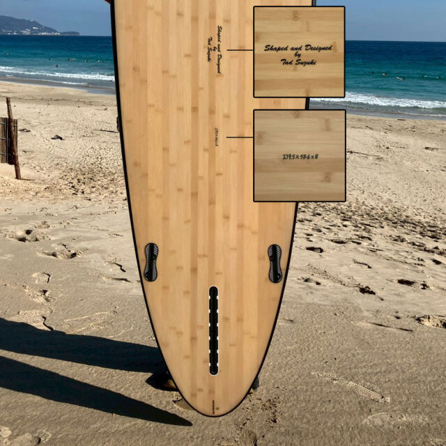 ロングボード 2分割 ゴッデス サーフボード ツーピース バンブー