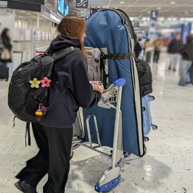 ロングボード 2分割 ゴッデス サーフボード ツーピース バンブー