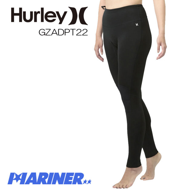 【送料無料】 HURLEY ハーレー ウェットスーツ レギンス レディース 1mm SURF LEGGING ADVANTAGE PLUS GZADPT22 黒 ブラック 女性 おすすめかわいい サーフィン ボディボード ウエツトスーツ サーフィン 水着 ボトムス おしゃれ