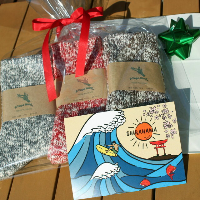 ギフト 3足セット アホープ ヘンプ ソックス A HOPE HEMP SHSX