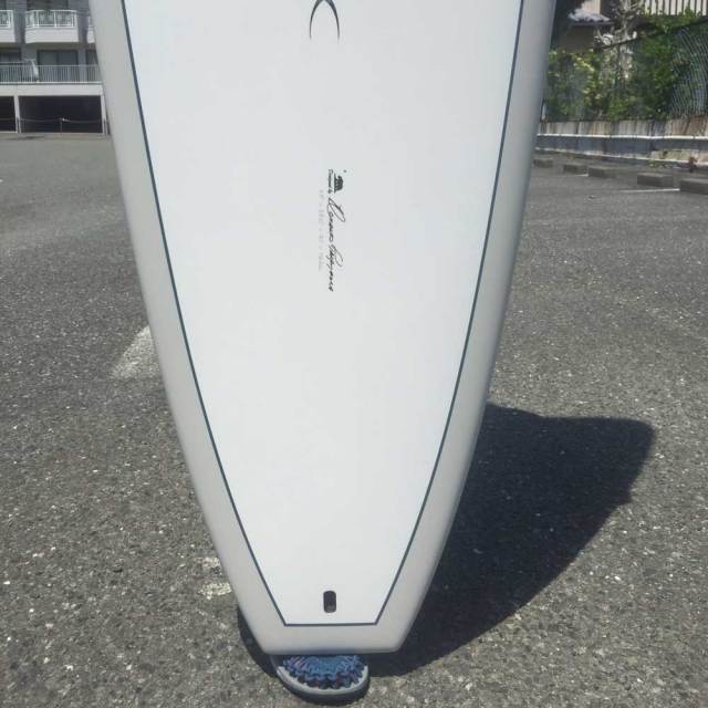 ロングボード SURFTECH HAWAIIAN PRO DESIGNS ドナルドタカヤマ IN THE PINK 9'3"　White/Blue