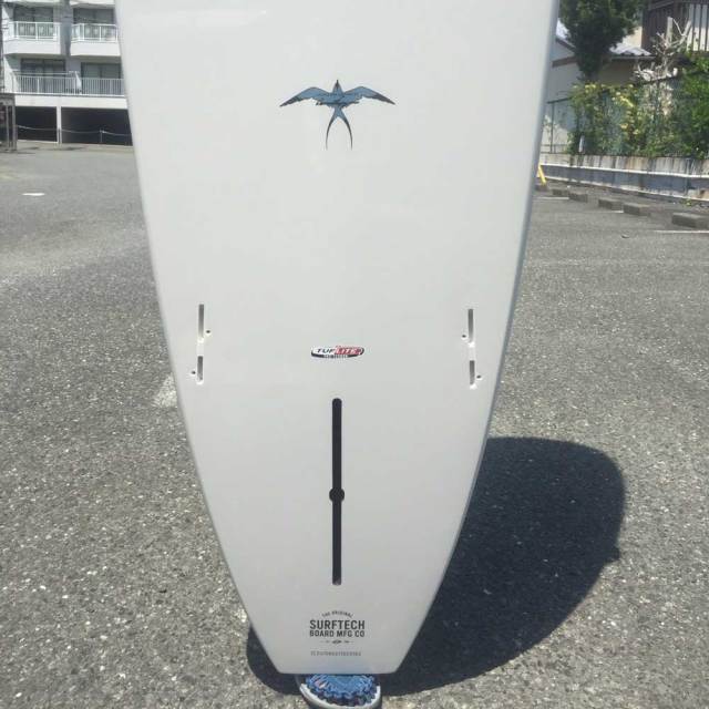 ロングボード SURFTECH HAWAIIAN PRO DESIGNS ドナルドタカヤマ IN THE PINK 9'3"　White/Blue