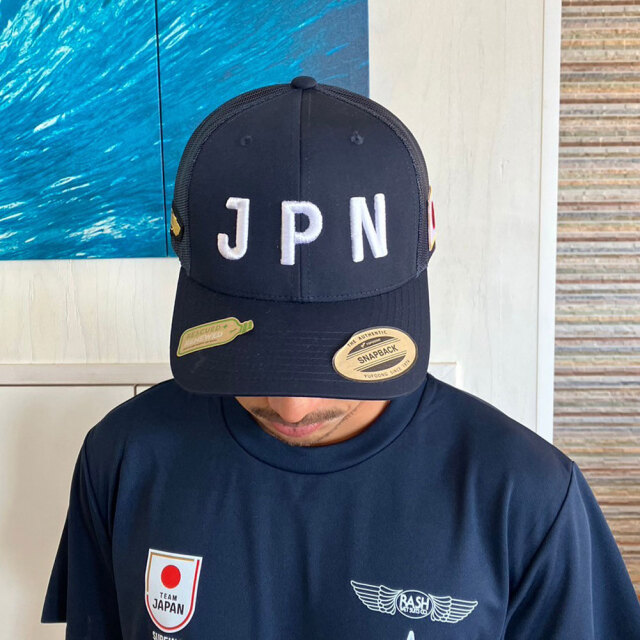 帽子 メッシュ キャップ RASH x NAMINORI JAPAN 代表