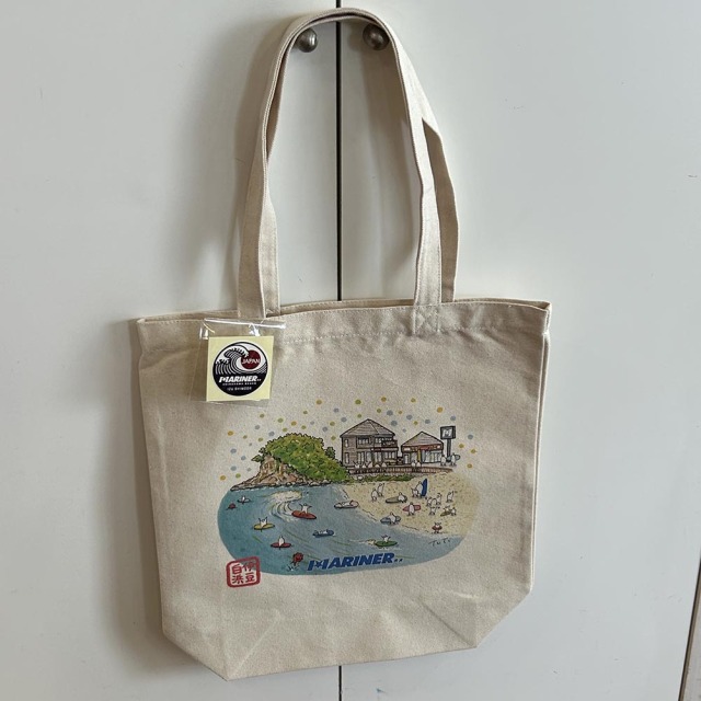 白浜マリーナ オリジナル キャンバス トートバッグ 伊豆 白浜 イラスト エコバック