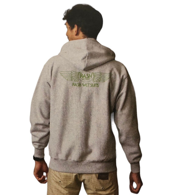 RASH ラッシュ 羽バックプルオーバーパーカー