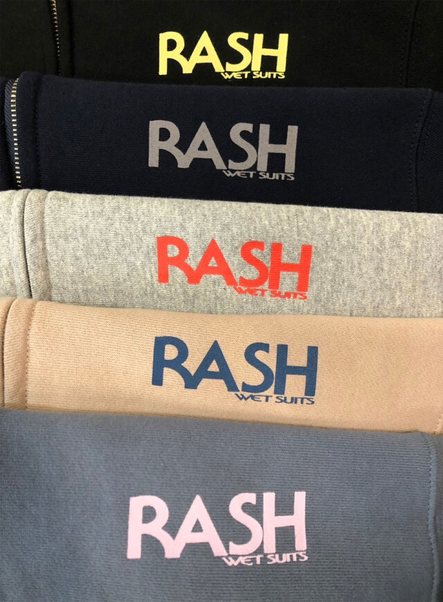 RASH WETSUITS 2024 羽バックフルジップパーカー Hグレー　XL 2024 RASH ラッシュ 羽バックフルジップパーカー ラッシュ