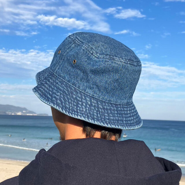 2024 RASH ラッシュ バケットハット BUCKET HAT デニム ブラックデニム